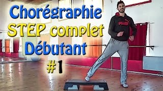 Chorégraphie STEP débutant 1  Cours de STEP complet français  Apprendre le step [upl. by Ecienal]