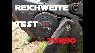 Bosch Performance CX Gen4  Wie weit komm ich auf Turbo   Cube Stereo Hybrid 160 [upl. by Neelik]