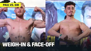 Jake Paul amp AnEsonGib WeighIn FaceOff Ahead Of Fight [upl. by Nnaeirelav]