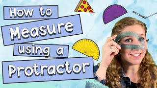 How To Measure Using a Protractor  Educational Kids Math Video [upl. by Oos]