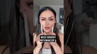 Nose Surgery with Makeup l Christen Dominique [upl. by Ardiekal]