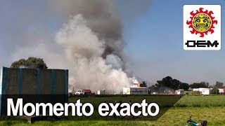 Momento exacto de la explosión en Tultepec  OEM [upl. by Pozzy724]