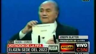 C5N VOTACION DE LA FIFA QATAR SERA SEDE MUNDIAL 2022 [upl. by Gardener]