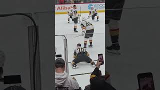 Thomas Hertl skates pre game Golden Knights up close hockey 2024 [upl. by Ahsat647]