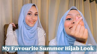 My Favourite Hijab Look for Summer  Noshin Nower 💜 [upl. by Pulchi856]