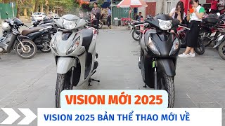 Vision 2025 mới nhất Chi tiết Vision 2025 bản thể thao mới về báo giá Vision 2025 vision2025 [upl. by Ainorev]