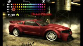 NFSMW  Building Razors Ford Mustang  Vinyl Download [upl. by Ahsiyt]