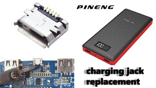 power bank not charging pineng power bank charging jack changing [upl. by Recneps]