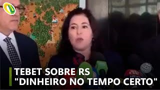 Simone Tebet diz que quotnão é a hora certaquot para enviar recursos para o Rio Grande do Sul [upl. by Leroj]