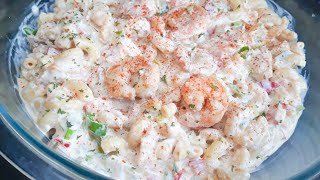 How To Make Shrimp Pasta Salad  Seafood Pasta Salad [upl. by Okemak]