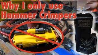 Best way to crimp battery wires Easy and cheap way to crimp large wires [upl. by Sayer26]