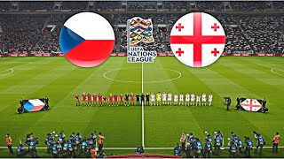 CZECH REPUBLIC vs GEORGIA  UEFA NATIONS LEAGUE 202425 [upl. by Ymaj]