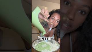 Viraler Green Goddess Salat in nur 5 Minuten🥒🥗✨ rezept arbeit vegan food veganfood haul [upl. by Atekahs]