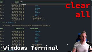 Clear ALL command output in Windows Terminal with ctrlk [upl. by Elodie]