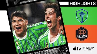 Seattle Sounders FC vs Houston Dynamo FC  Rothrock Game Winner  Full Match Highlights [upl. by Rexana]