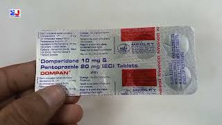 Dompan Tablet  Domperidone 10 mg amp Pantoprazole 20 mg Tablet  Dompan Tablet Uses Side effect Hindi [upl. by Rats]