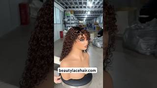 Wig with bangs on sale beautylacehaircom [upl. by Yoral]