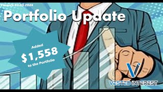 Portfolio Update February 3rd Dividends PassiveIncome PortfolioUpdate Investing Stocks [upl. by Dragoon]