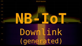 NBIoT Downlink RF spectrum waterfall  generated [upl. by Elisabet560]