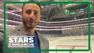 Dallas Stars vs Colorado Avalanche Game 1 pregame update [upl. by Rapsag]