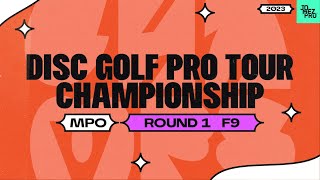 2023 Disc Golf Pro Tour Championship  MPO R1F9 Heimburg Robinson Buhr Wysocki  Jomez Disc Golf [upl. by Thibault]