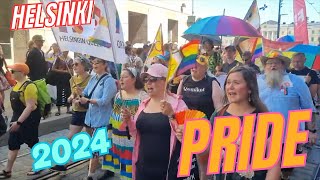 Helsinki Pride 2024 Over 150000 People Participated in Parade Part 7 [upl. by Llerad467]