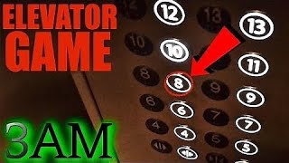 GONE WRONG PLAYING THE ELEVATOR GAME AT 3AM CHALLENGE [upl. by Nomra713]