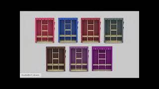 Flipkart Perfect Homes Collapsible Wardrobes easy DIY Assembly Video [upl. by Raimundo237]