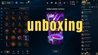 Open Prime Gaming Capsule Fab 2023 💜 League of Legends free [upl. by Tullusus663]