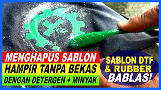 Bersih Hampir Tanpa Bekas Cara Mudah Menghapus Sablon DTF amp Rubber dengan Alat dan Bahan Sederhana [upl. by Galasyn]