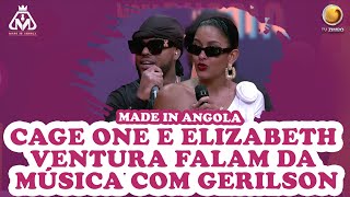 Cage One e Elizabeth Ventura falam da música com Gerilson  Made In Angola  TV ZIMBO [upl. by Aldon]