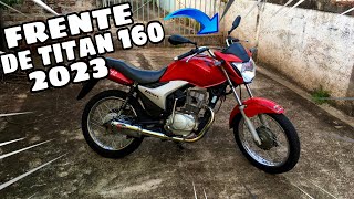 COMO INSTALAR FRENTE DA TITAN 160 2023 NA TITAN 150 MIXCOMPLETA COM PAINEL STREETFIGHTER CB2 [upl. by Acisey]