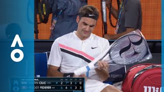 Federers fifth set pep talk  Australian Open 2018 [upl. by Alleunam20]