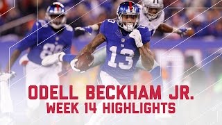 Odell Beckhams Explosive Plays Lead To Win  NFL Week 14 Player Highlights [upl. by Enyrb761]