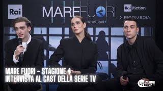 MARE FUORI  STAGIONE 4  Intervista a Davide Cuomo Lucrezia Guidone e Mateo Paolillo [upl. by Llenrep]