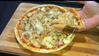 Homemade Pizza Recipe  pizza dough quick and easy [upl. by Mukund796]