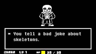 UNDERTALE  Pacifist Run Sans Battle [upl. by Samalla298]