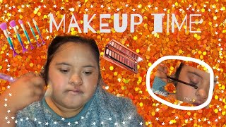 16 YEAR OLD DOWN SYNDROME GIRL DOES HER MAKEUP Cassy’s CHANNEL [upl. by Naoj]