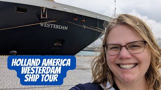 Holland America Westerdam Ship Tour A Complete Look at the Ships Amenities and Activities [upl. by Ahsemed]