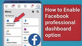 how to professional dashboard create  Facebook professional dashboard create [upl. by Melar]