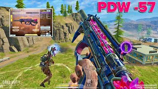 NEW PDW57 Razor Grown IS KILLER WITH THIS GUNSMITH  25 KILLS SOLO VS SQUAD COD MOBILE [upl. by Redyr750]