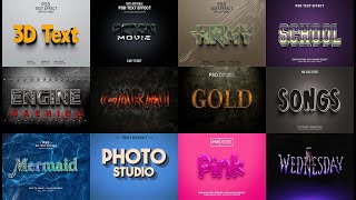 Photoshop Editable 3Dtext effect Psd free  Text effect photoshop psd template [upl. by Anemolihp]