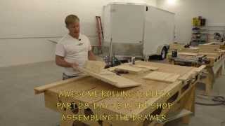 BUILDING A MOBILE WOODSHOP Part 28 A shop jig to make drawer assembly easy [upl. by Manley241]