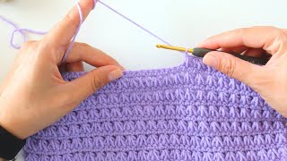 How To Crochet An Easy Blanket Stitch [upl. by Inami]