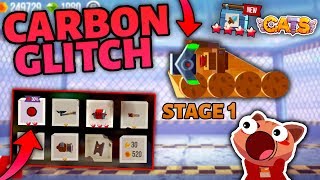 GETTING CARBON PARTS IN STAGE 1  CATS GLITCH  Crash Arena Turbo Stars [upl. by Liddle]