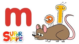 The Letter M  Learn The Alphabet  Super Simple ABCs [upl. by Beverie686]