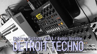 Elektron Digitone  NAVA  Avalon Bassline  Detroit Techno [upl. by Draned]