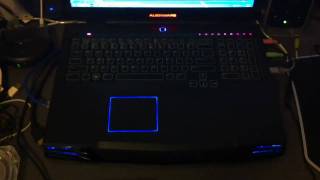 Alienware m17x Keyboard Lights Music Visualizer [upl. by Sitnerp160]