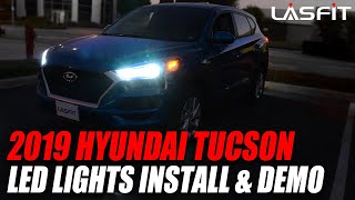 2019 2020 Hyundai Tucson  How to install LED headlight bulbs turn signals reverse light [upl. by Siaht]