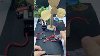 Remember this tricks  How to connect switch and Dc motor hand fan diy shortvideo toy craft [upl. by Noelyn]